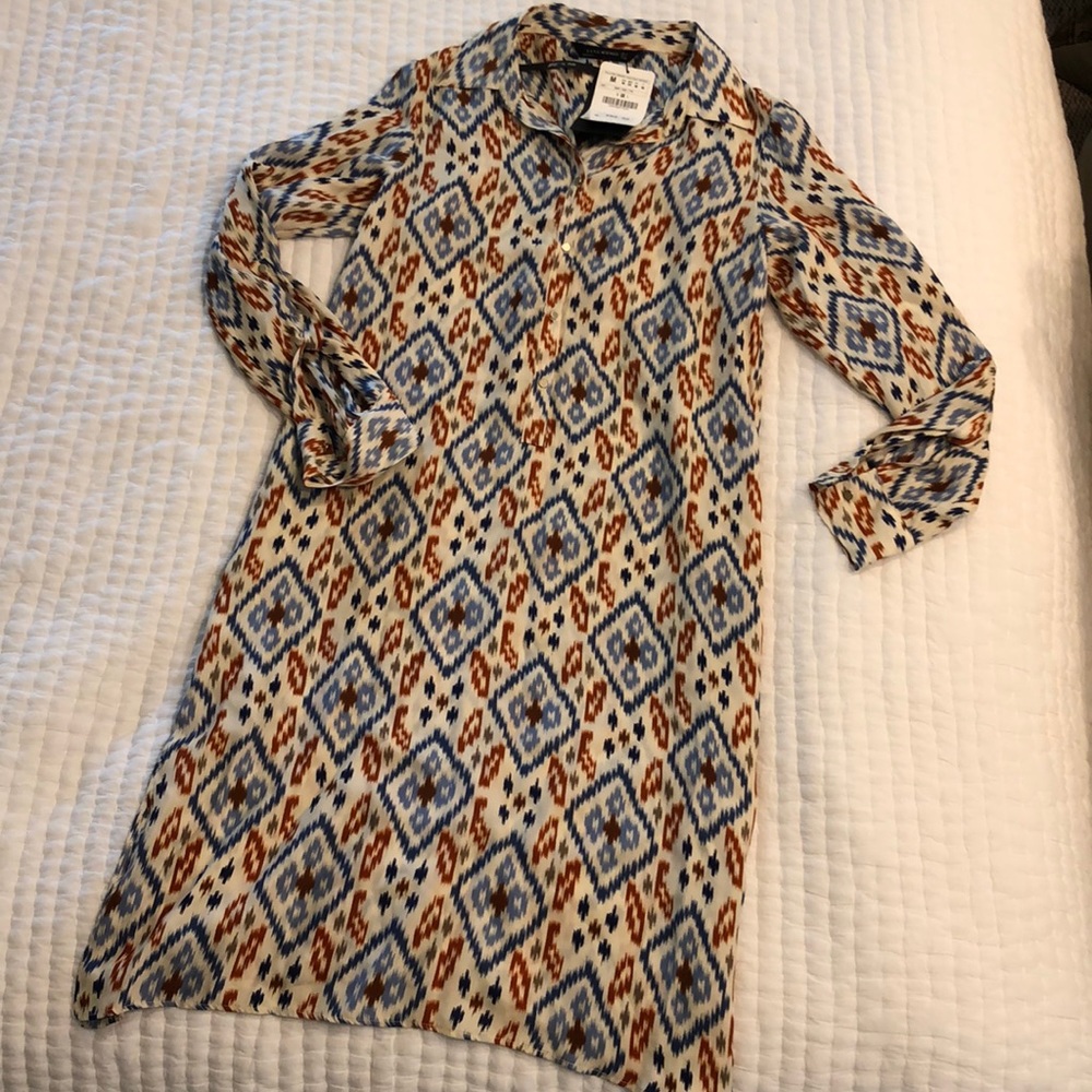 NWT Zara Silk Dress